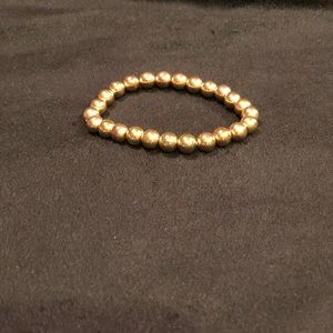 Gold beaded bracelet